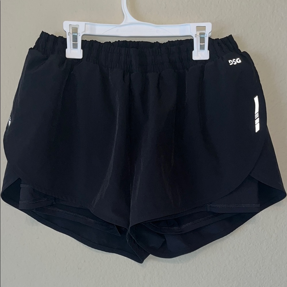 DSG Black Athletic Shorts Moisture-Wicking Lightweight